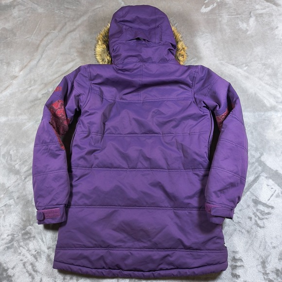 686 Snowboard Jacket Women Medium infiDRY Breathable Waterproof Paisley Fur - Picture 2 of 16